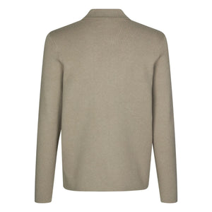 Samsoe Samsoe - Polo de manga larga con media cremallera Guna | Beige