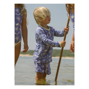 My First Cantê - Camiseta con protección UV con estampado floral | Azul