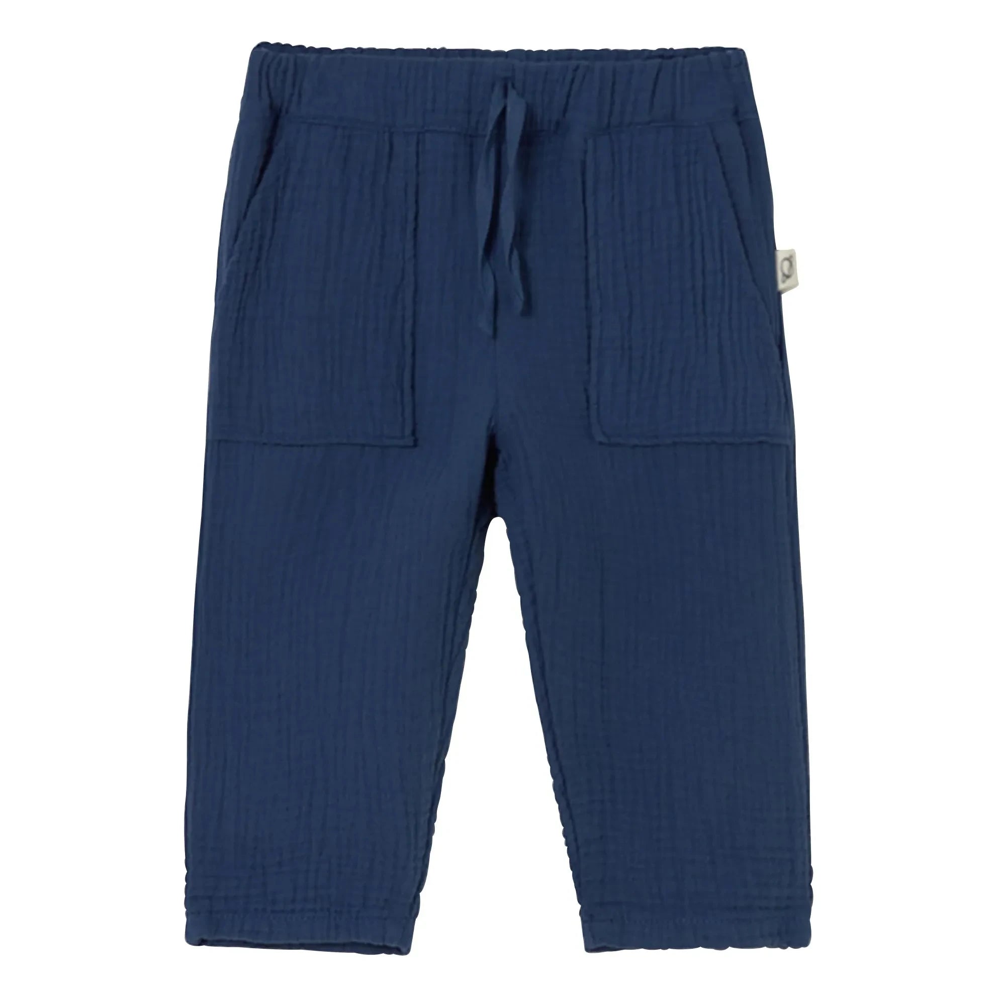 Cozmo - Pantalones de Gasa de Algodón Mario | Azul Marino