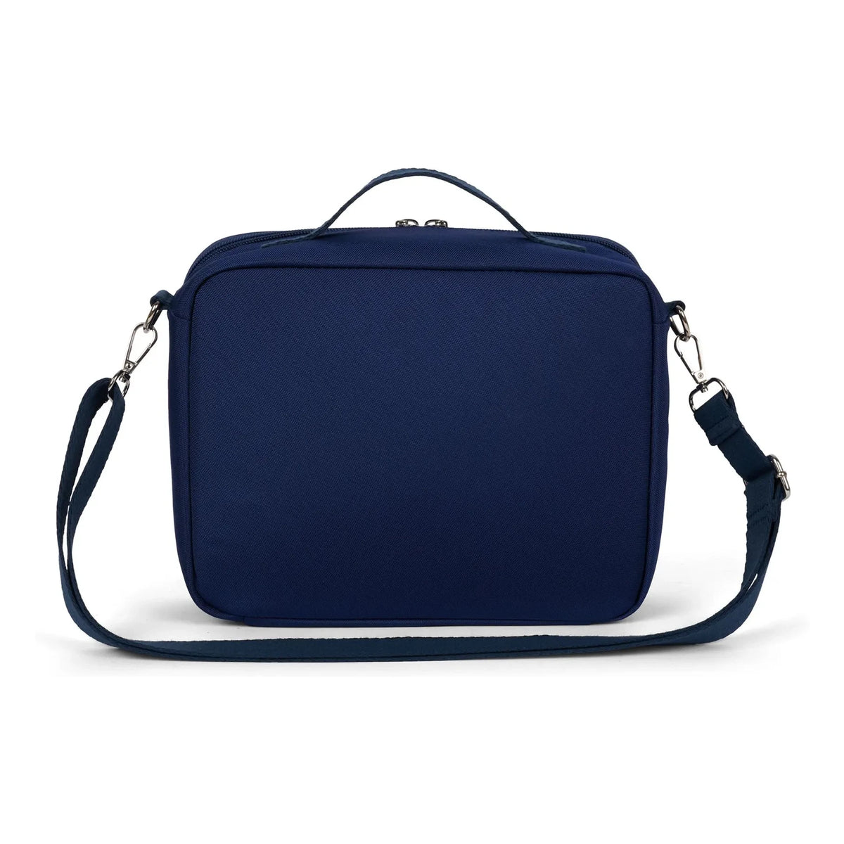 Caramel & Cie - Bolsa de almuerzo isotérmica de terciopelo con cerezas | Azul marino