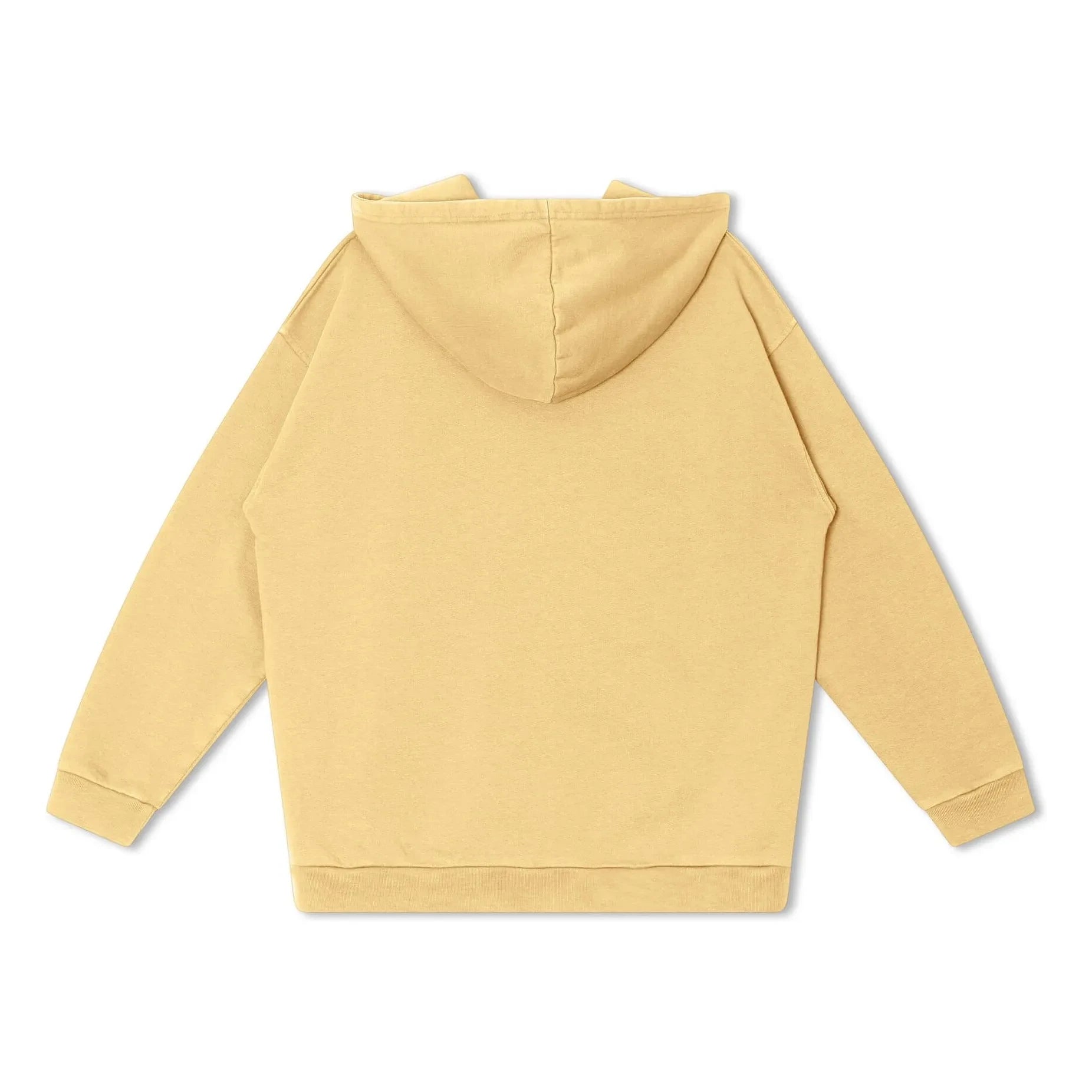 Matona - Sudadera con capucha y cremallera de algodón orgánico | Amarillo pálido