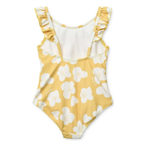 Liewood - Kallie Fleuri Maillot de baño de fibras recicladas | Amarillo