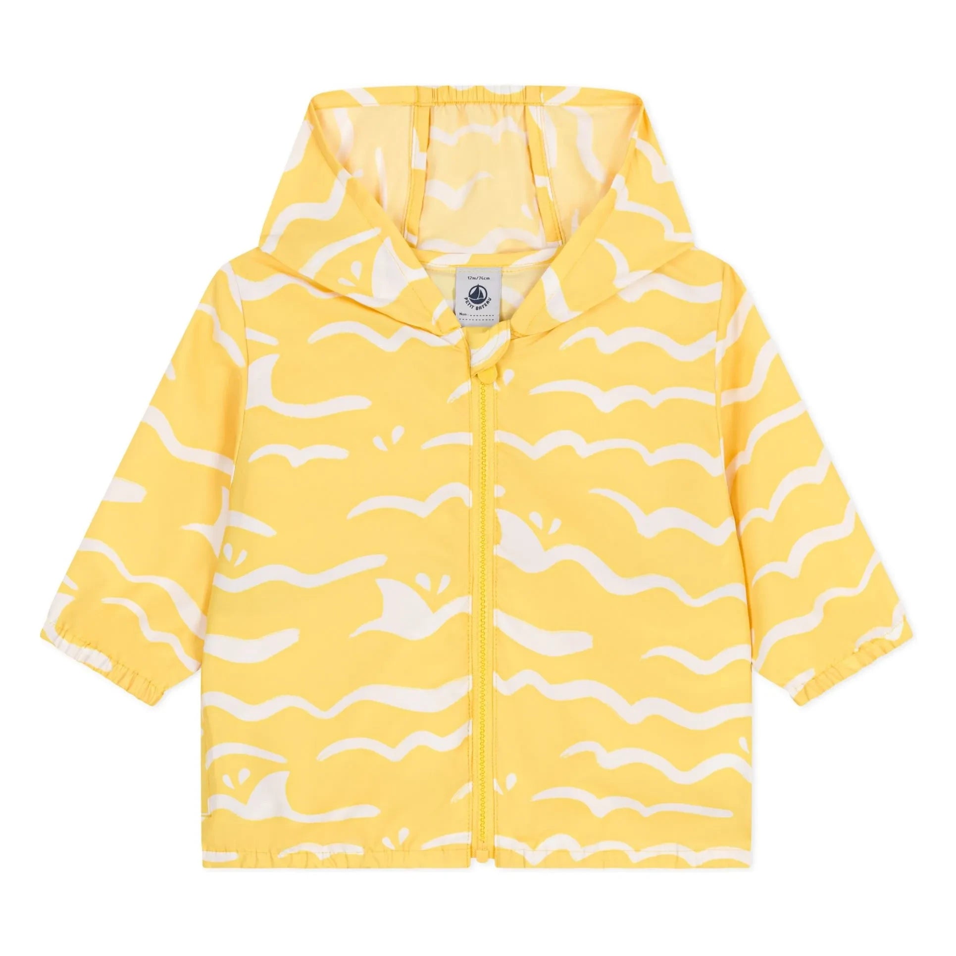 Petit Bateau - Chaqueta de fibra reciclada Barcelle | Mostaza