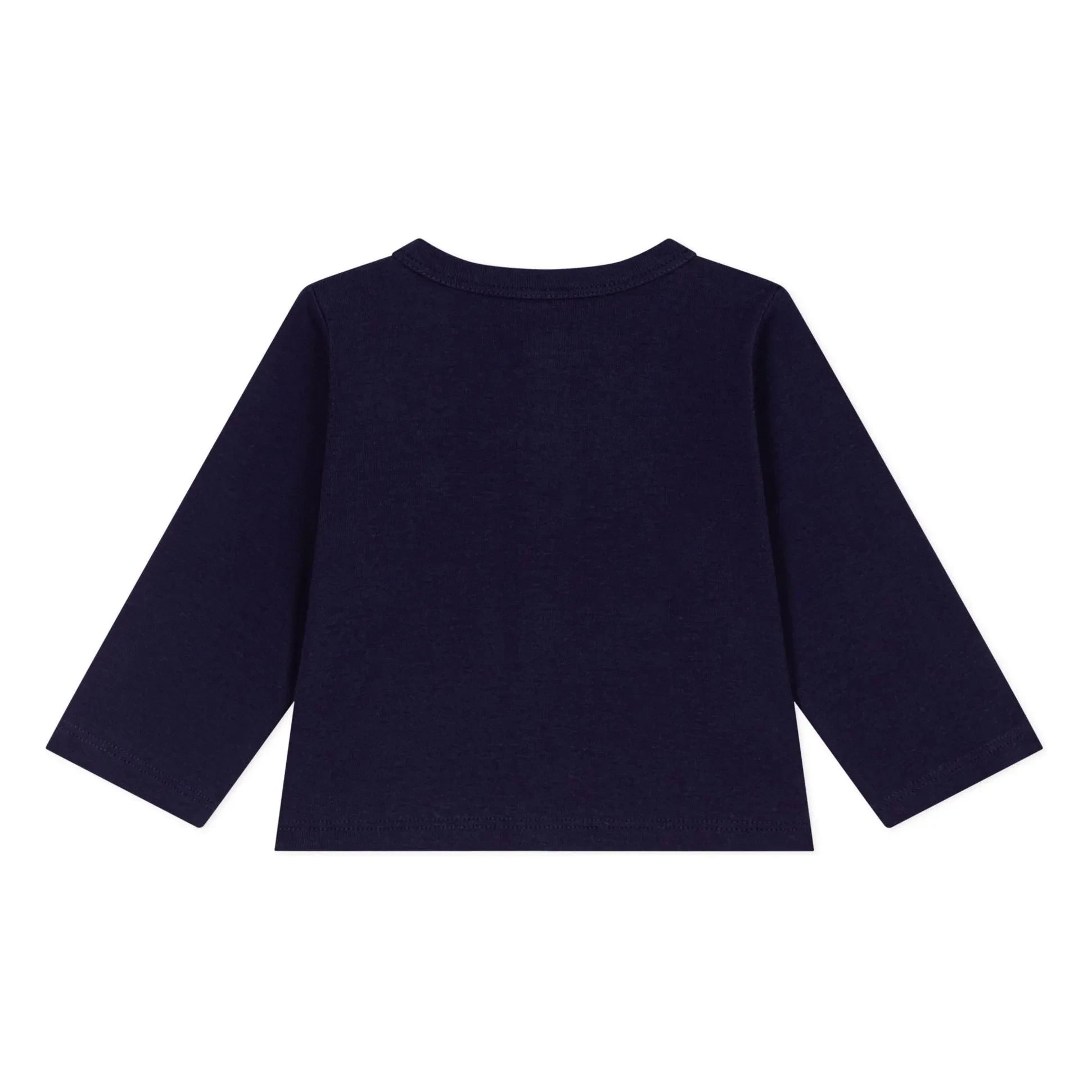 Petit Bateau - Cárdigan de algodón orgánico | Azul noche