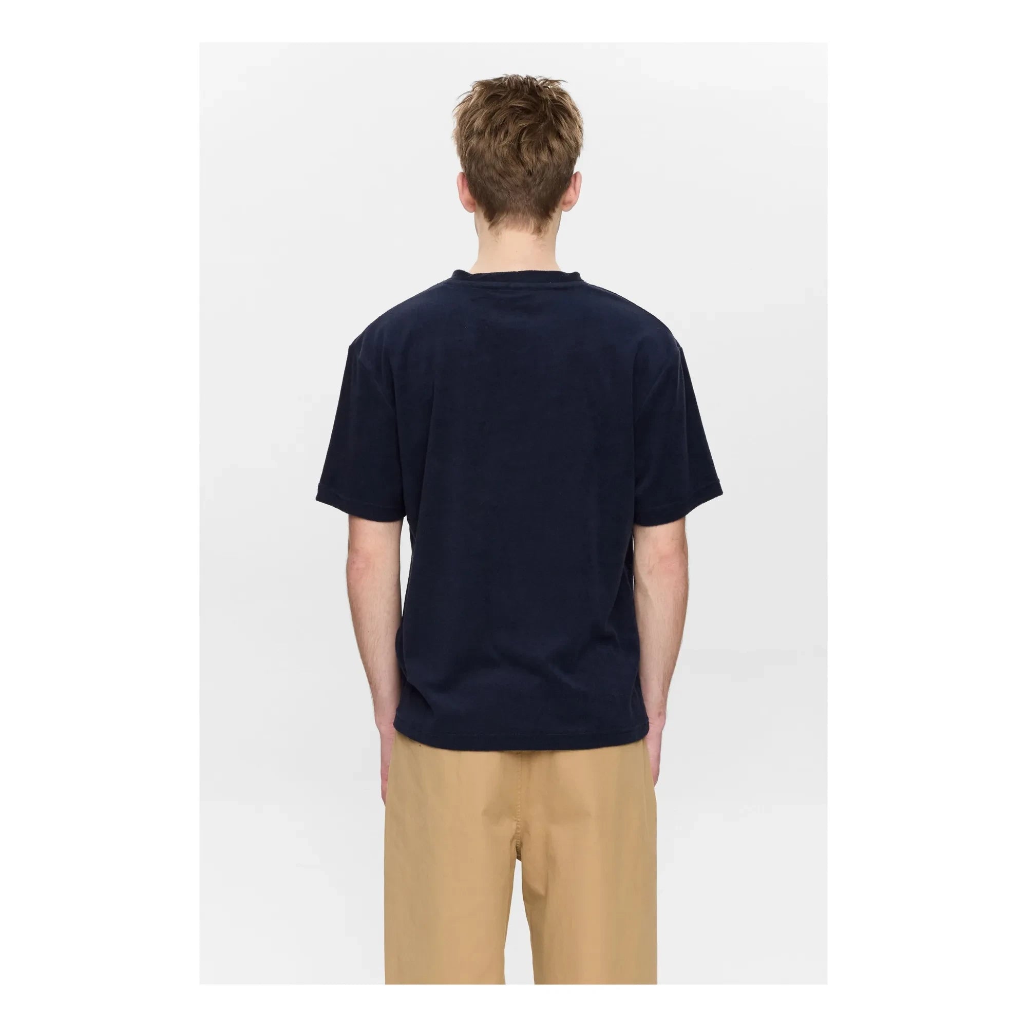 Anerkjendt - Camiseta de rizo Akvillads | Azul oscuro