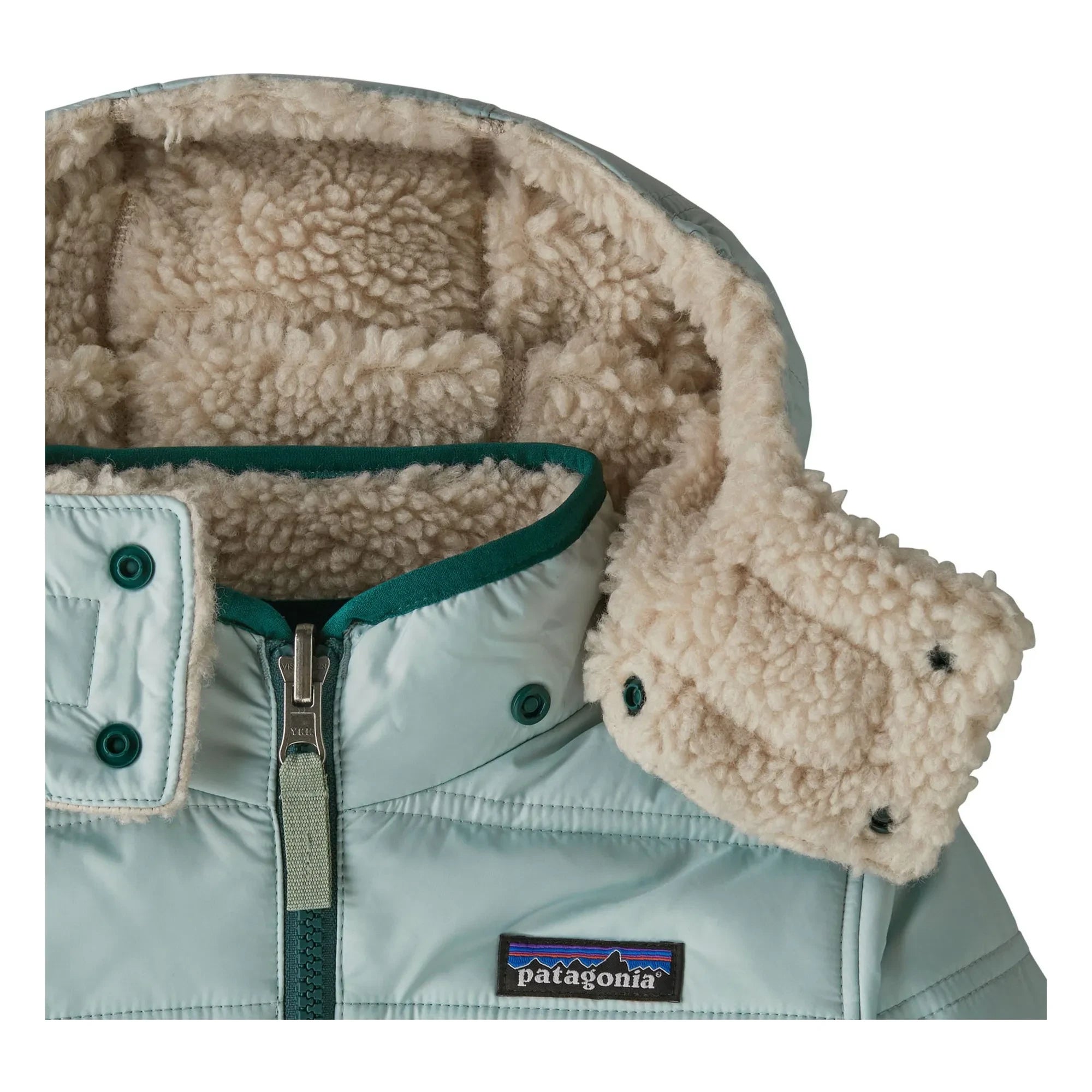 Patagonia - Chaqueta Tribbles de Fibra Reciclada Reversible | Verde claro