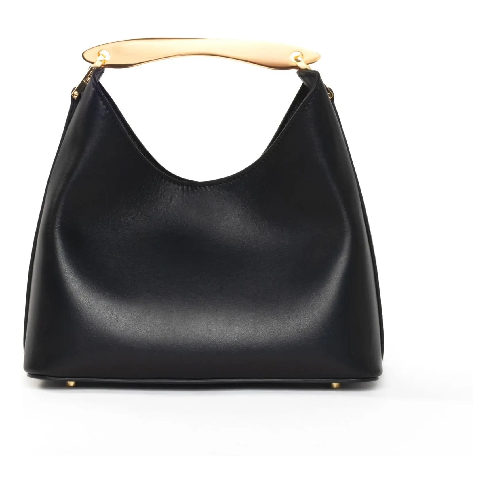 Elleme - Bolso de cuero Little Boomerang | Negro