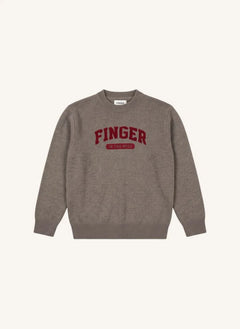 Finger in the nose - Mathis Merino Suéter de lana | Gris melange