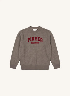Finger in the nose - Mathis Merino Suéter de lana | Gris melange
