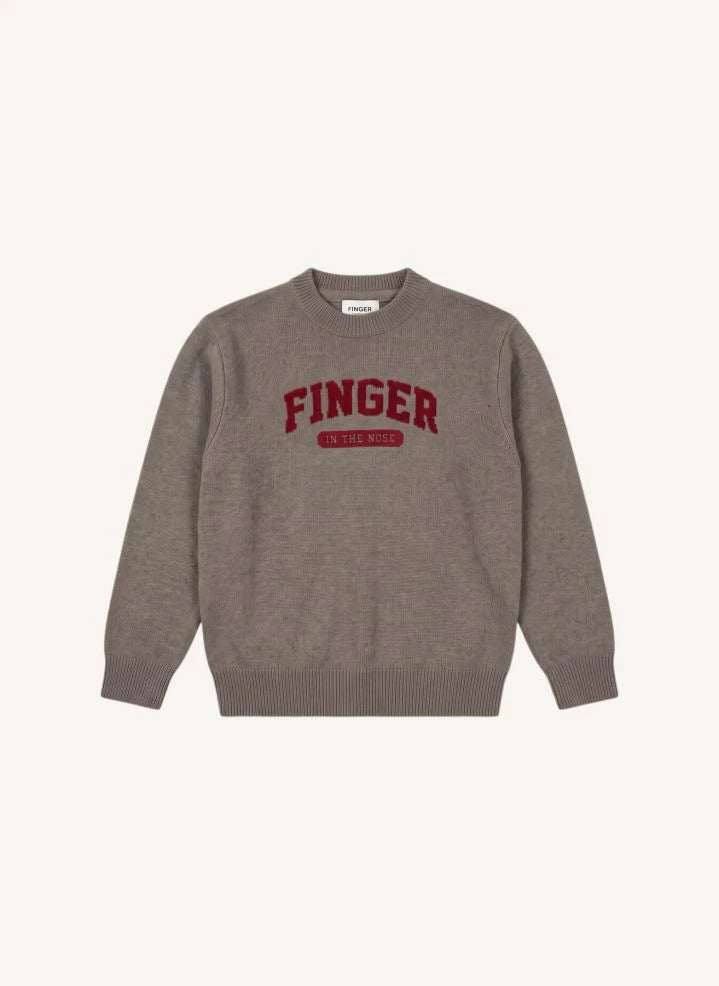 Finger in the nose - Mathis Merino Suéter de lana | Gris melange