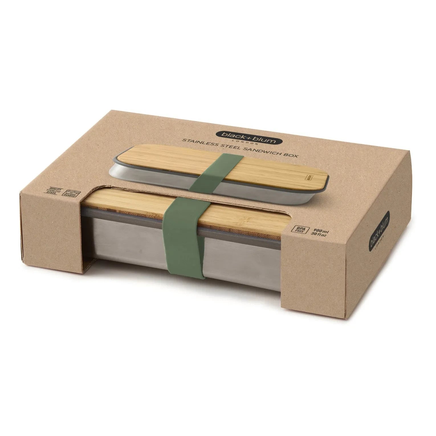 Black + Blum - Sandwichera de acero inoxidable | Verde oliva
