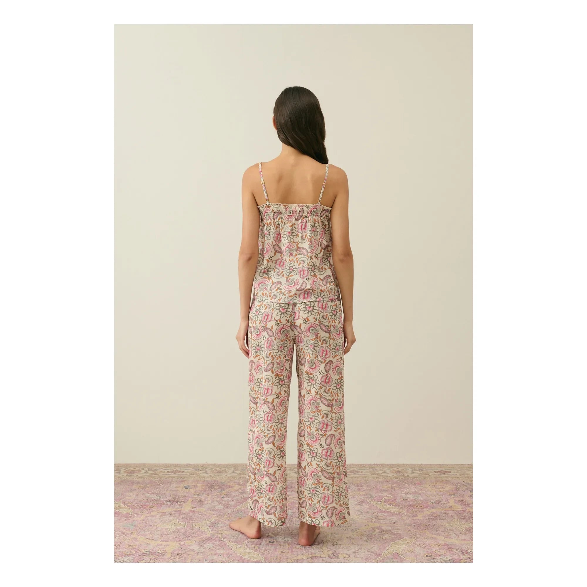 Louise Misha - Pijama de algodón orgánico Minalon - Colección para mujer | Crema