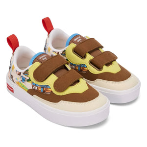 Hello Hossy - Zapatillas deportivas con detalle de arañazos San Francisco | Marrón