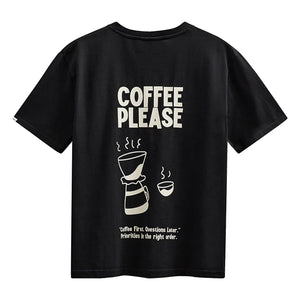 Anerkjendt - Camiseta Akvillads Coffee Please | Negro