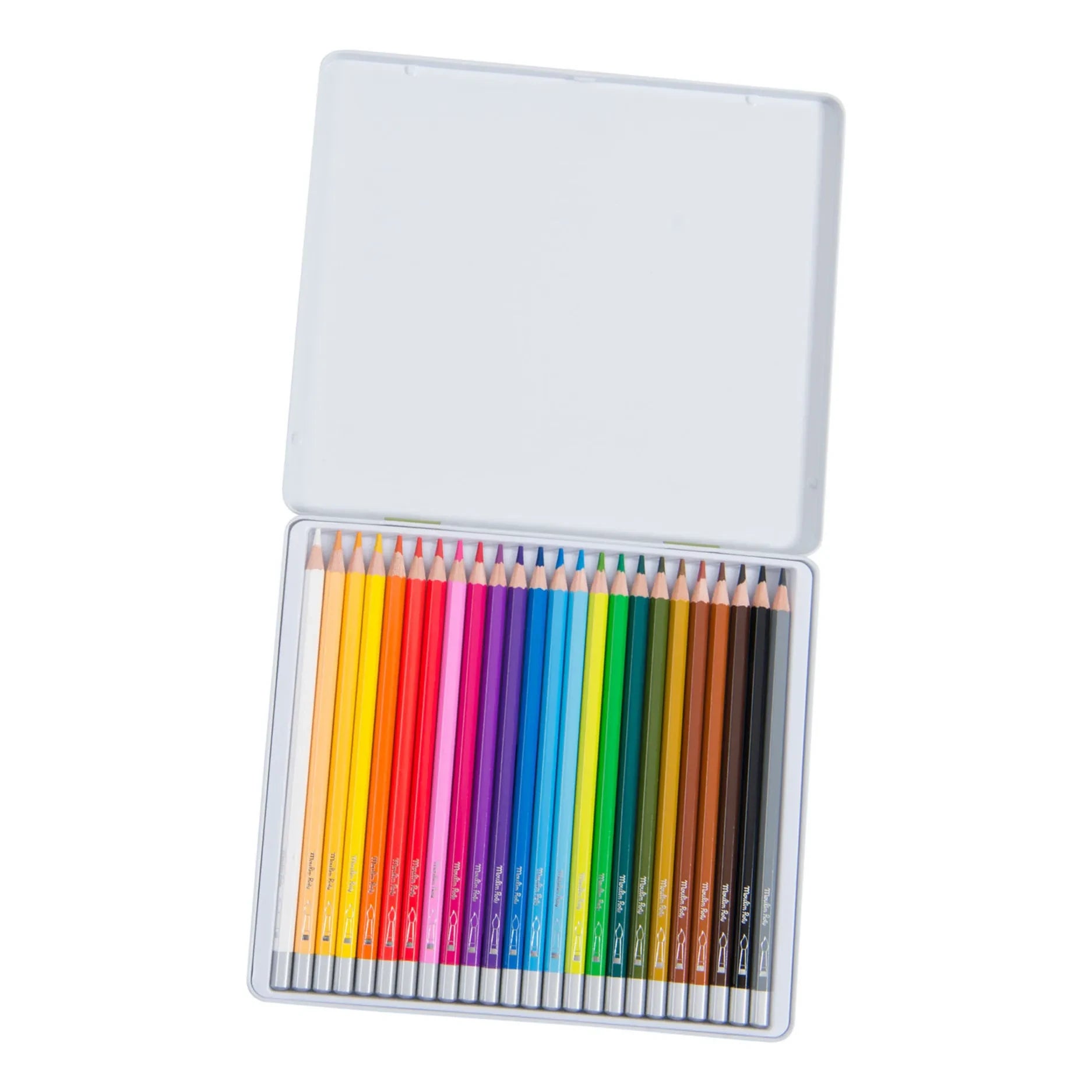 Moulin Roty - Estuche de 24 lápices de colores solubles en agua