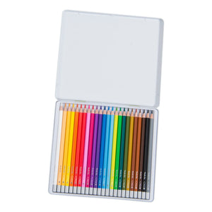Moulin Roty - Estuche de 24 lápices de colores solubles en agua