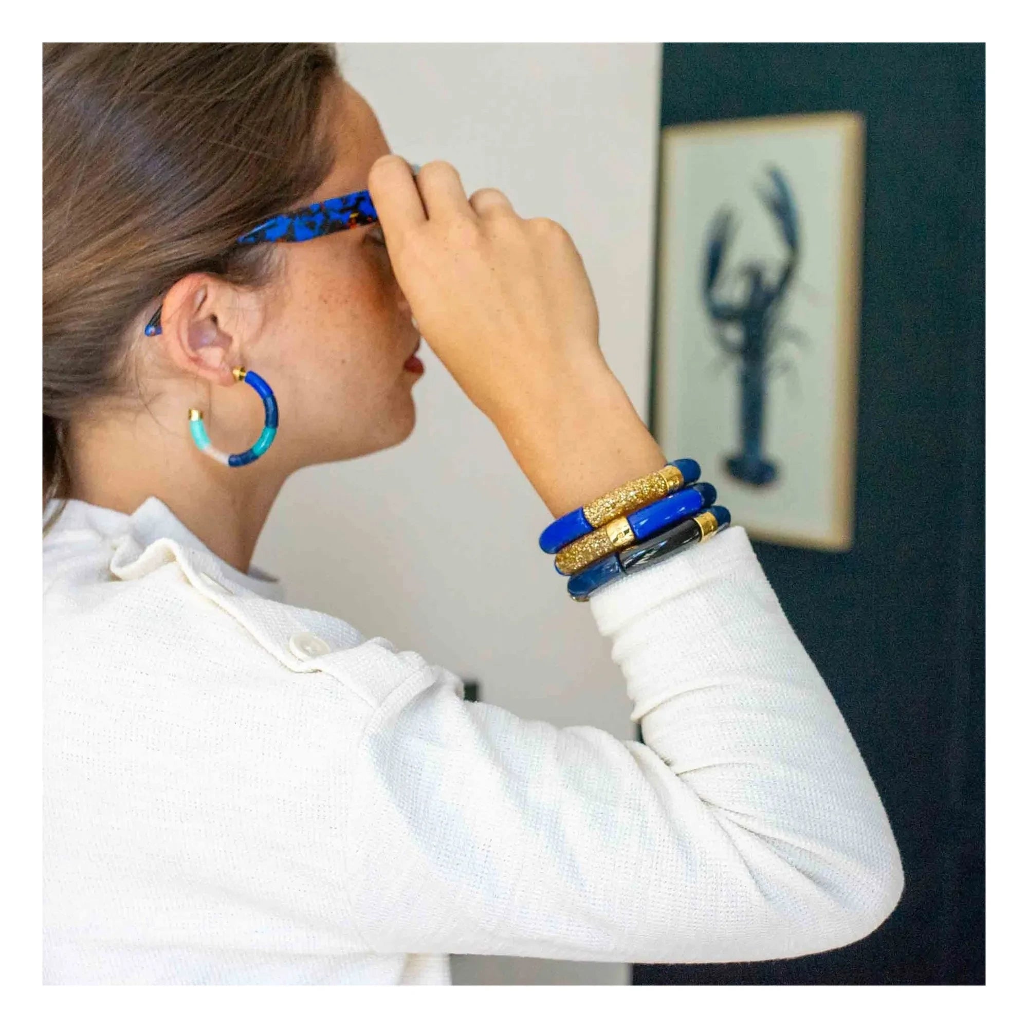 Parabaya - Pendientes Bola Personalizados | Azul