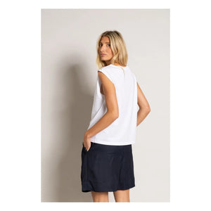 Smallable Mujer - Camiseta sin mangas de algodón orgánico Freja | Blanco