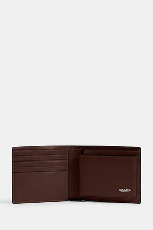 Cartera de cuero para hombre Coach