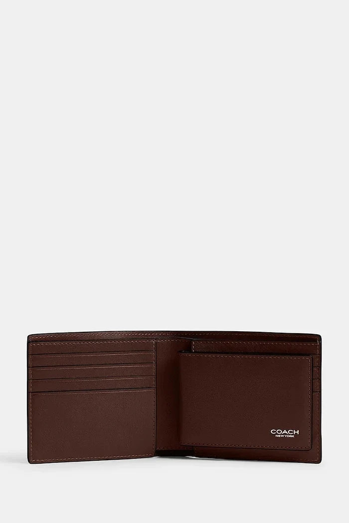 Cartera de cuero para hombre Coach