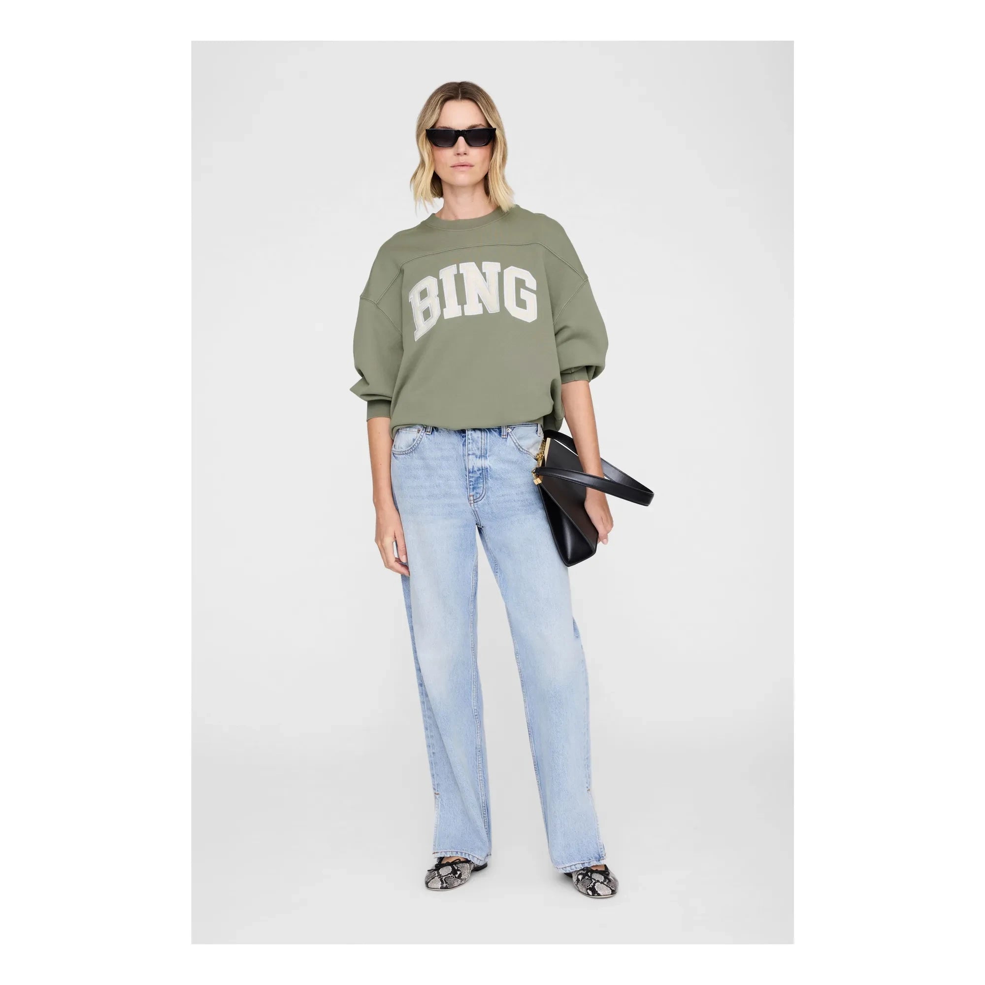 Anine Bing - Sudadera Trenton Bing | Verde oliva