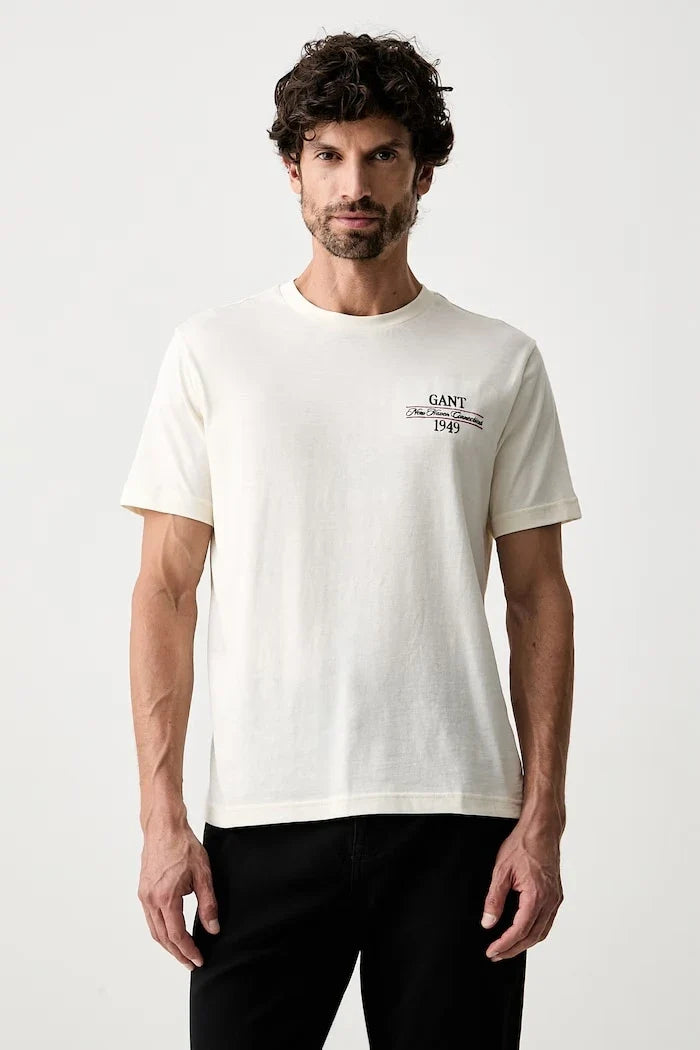 Camiseta de algodón para hombre Gant