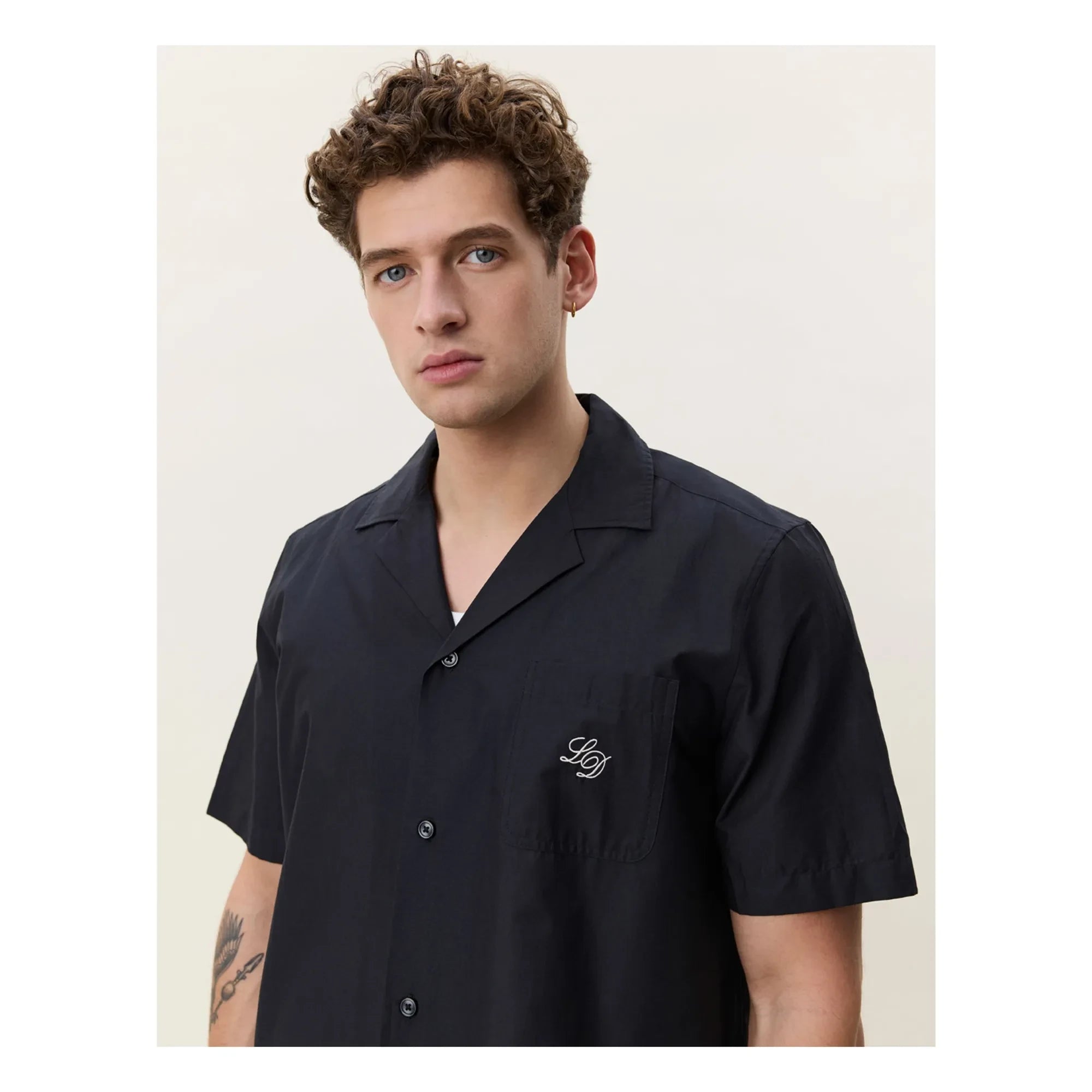Les Deux - Camisa a rayas | Negro