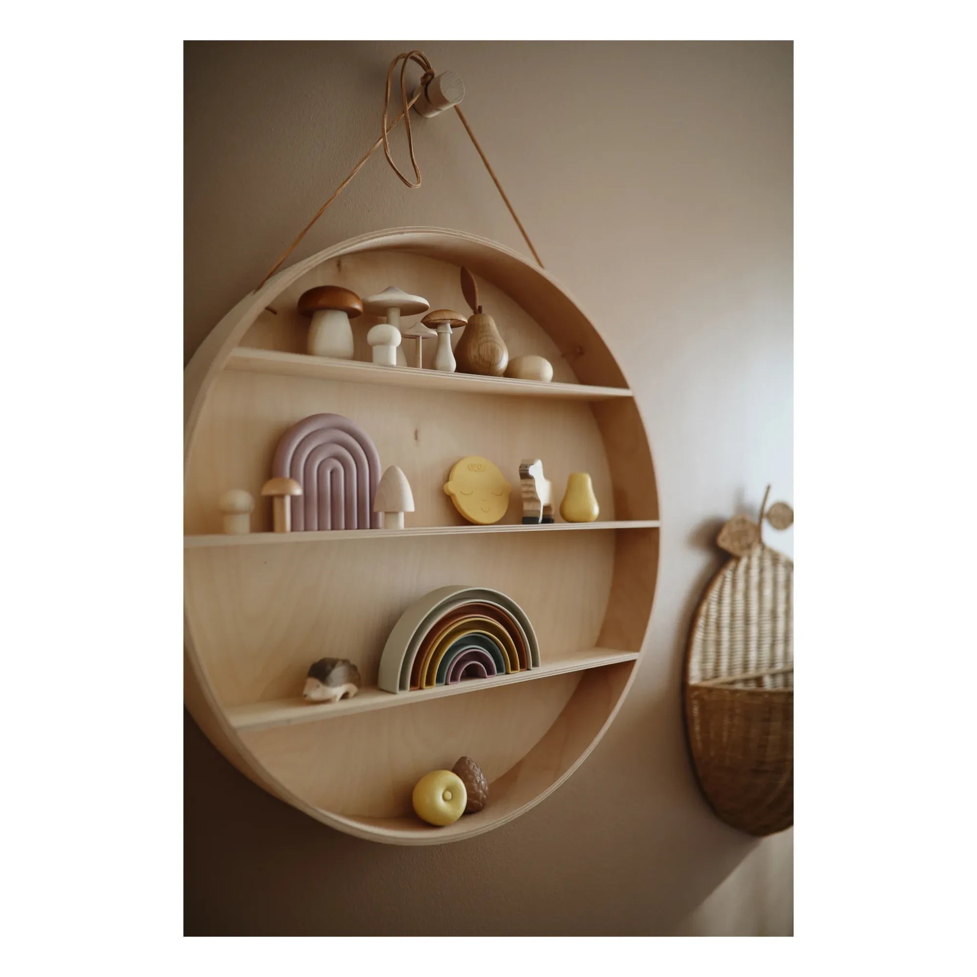 Mushie - Arcoíris apilable | Beige