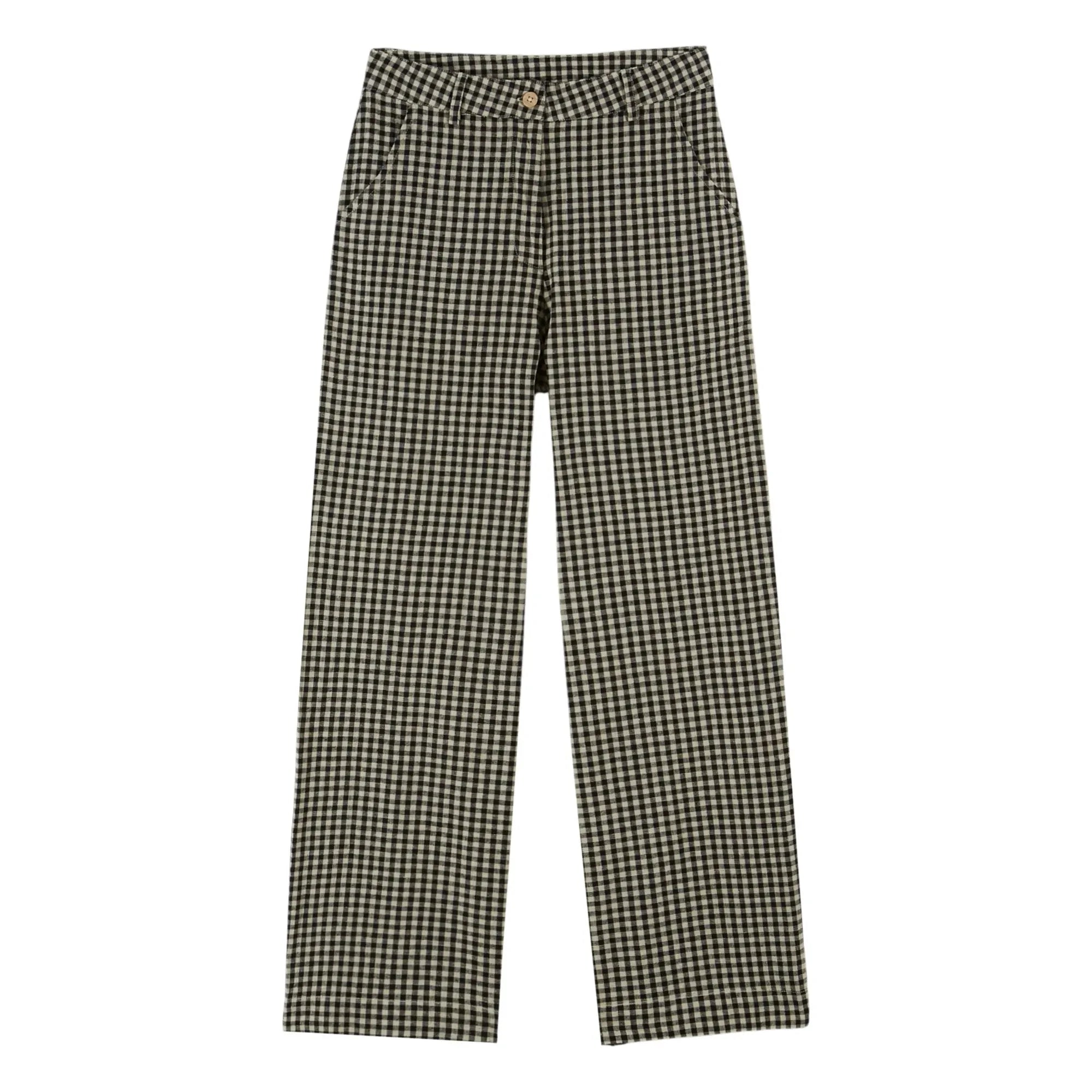 Emile et Ida - Pantalón de vichy de algodón | Negro