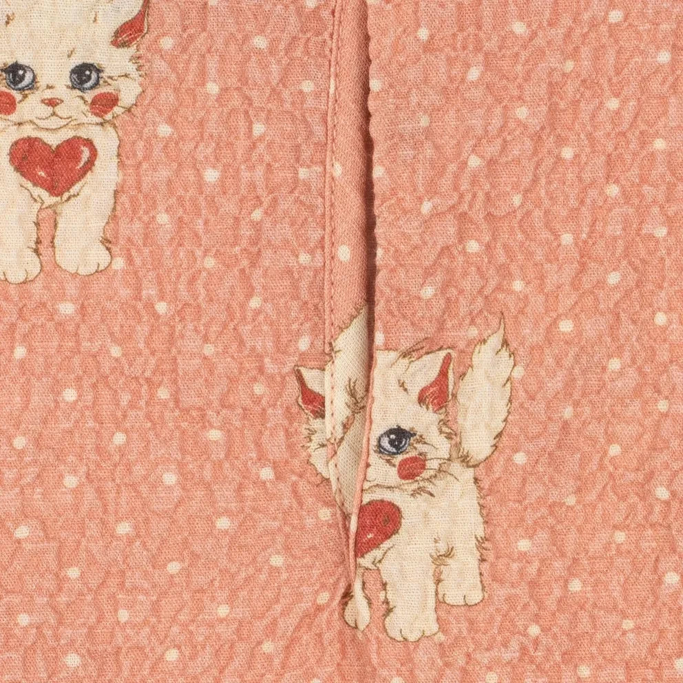 Konges Sløjd - Eline Cats Organik Pamuklu Bluz | Pembe