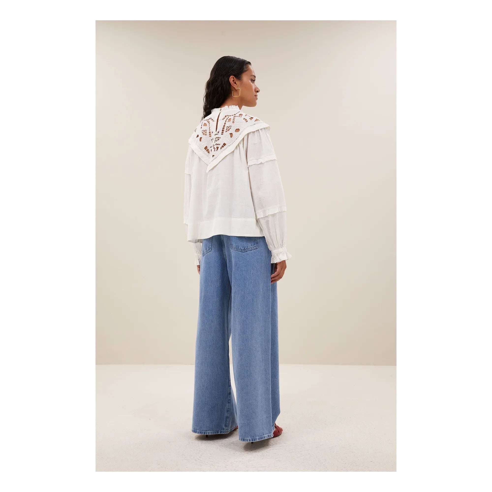 Blusa Bowie de Algodón By Bar | Blanco