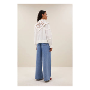 Blusa Bowie de Algodón By Bar | Blanco