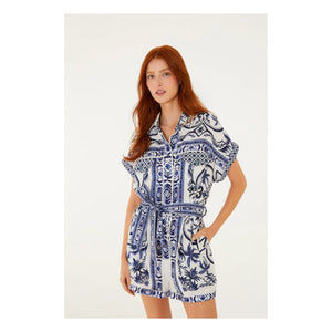 Farm Rio - Wonderful City Keten Tulum | Mavi
