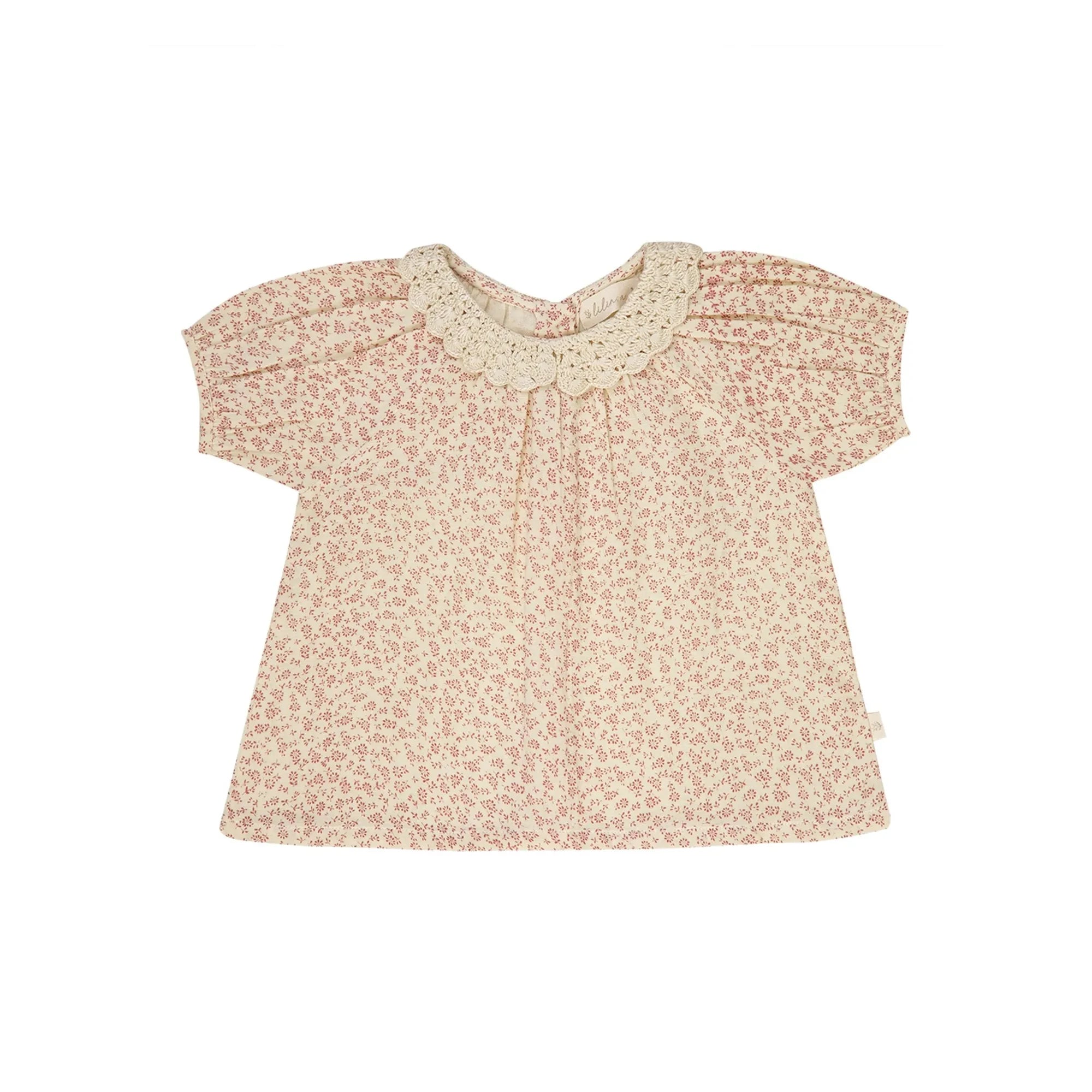 Lilinoa - Charlotte Liberty | Blusa de cuello de croché crudo