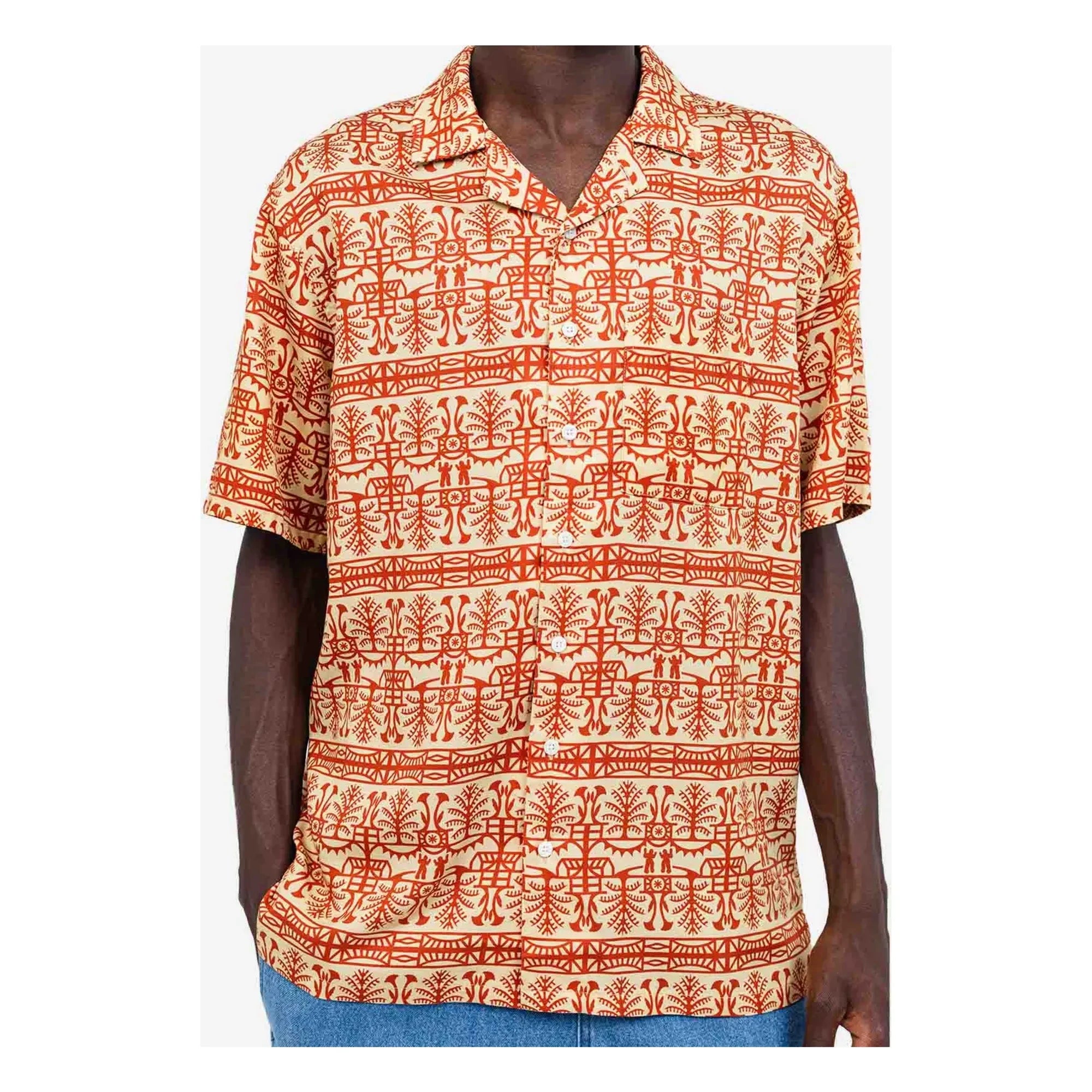 Olow - Camisa Aloha Bumba | Naranja