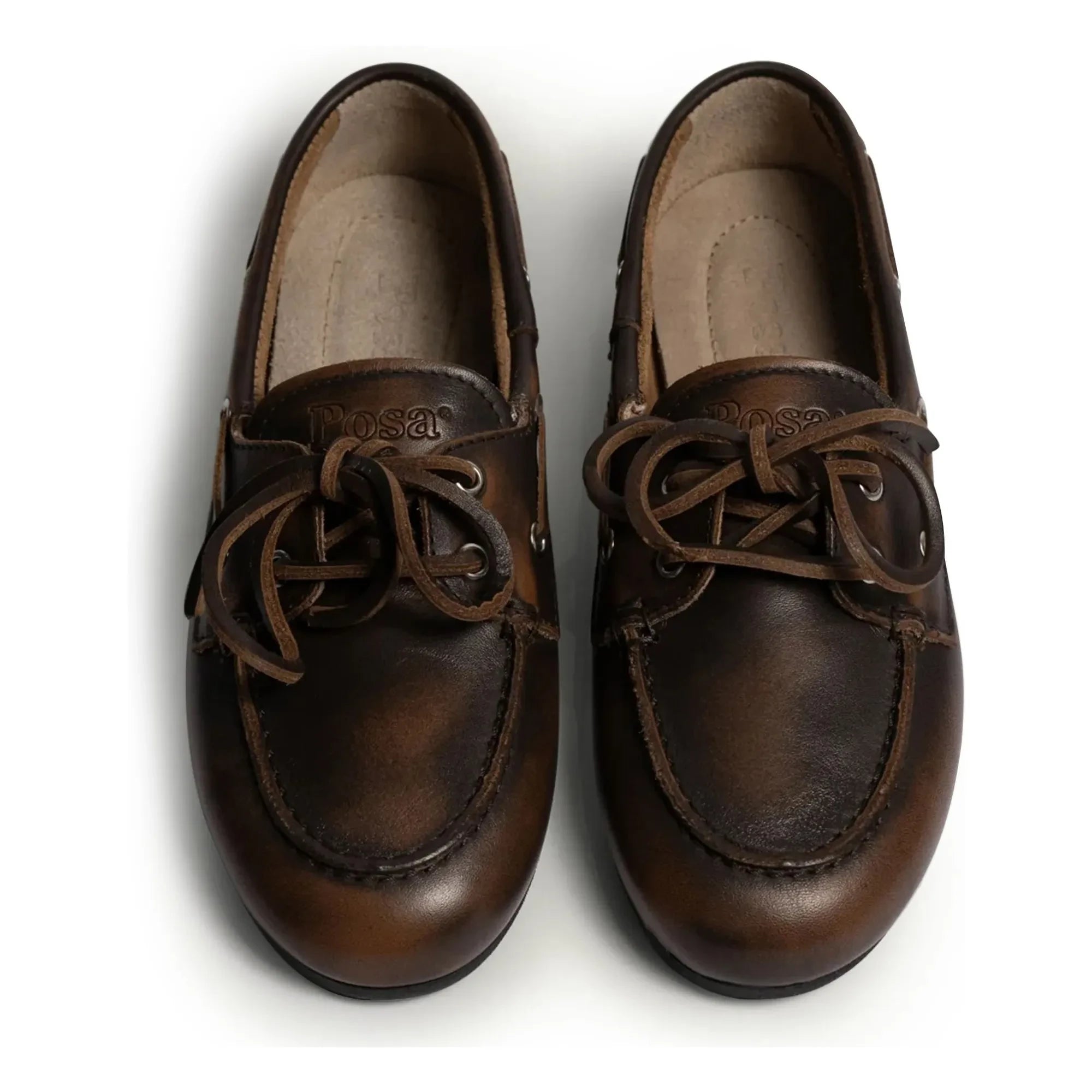 Posa - Zapatos náuticos de piel | Marrones