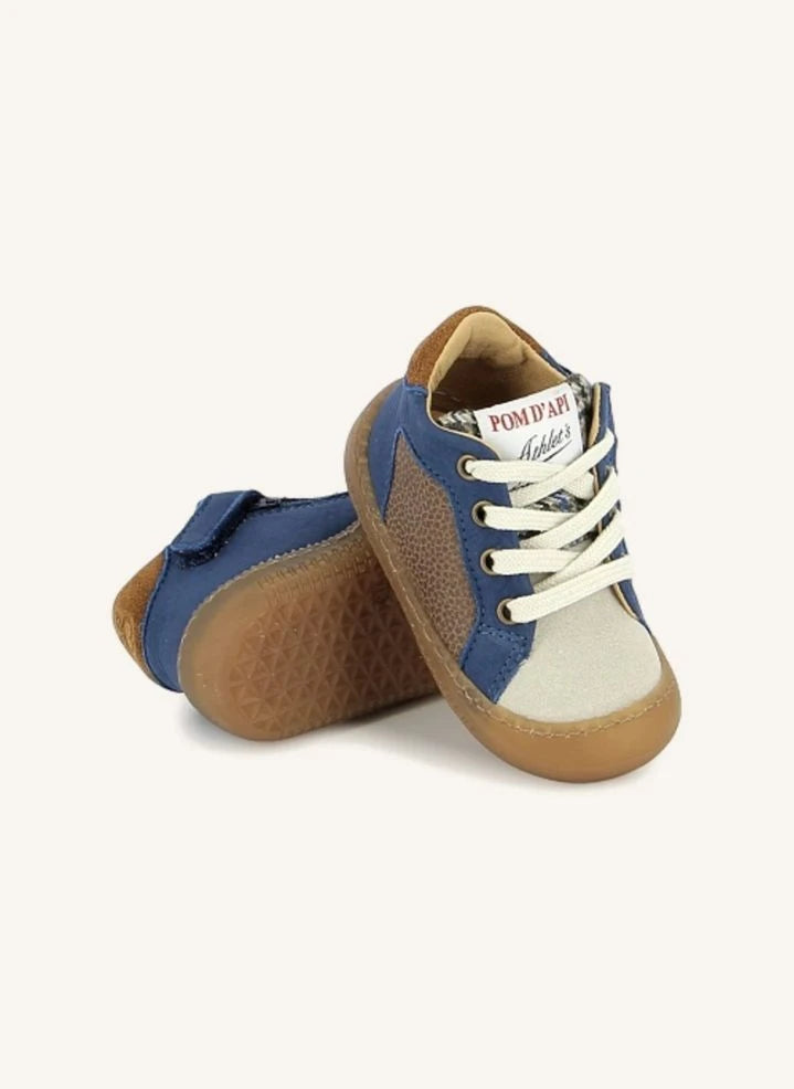 Pom d'Api - Yaka Star Nubuk Sneakers | Mavi