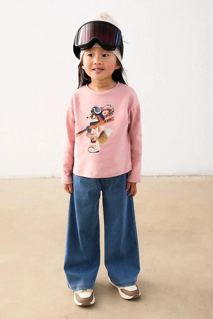 Mayoral blusa de algodón de manga larga para niños