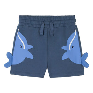 Stella McCartney Kids - Detalles de ballenas cortas | Azul