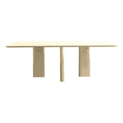 Gabrielle Paris - Mesa de comedor rectangular Joe | Crema