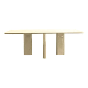 Gabrielle Paris - Mesa de comedor rectangular Joe | Crema