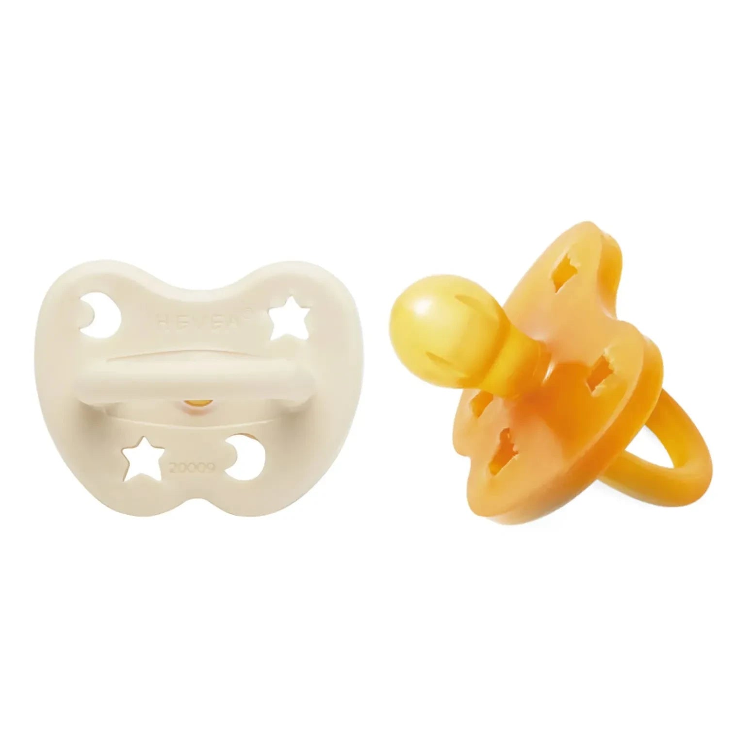 Hevea - Chupetes de caucho natural - Set de 2