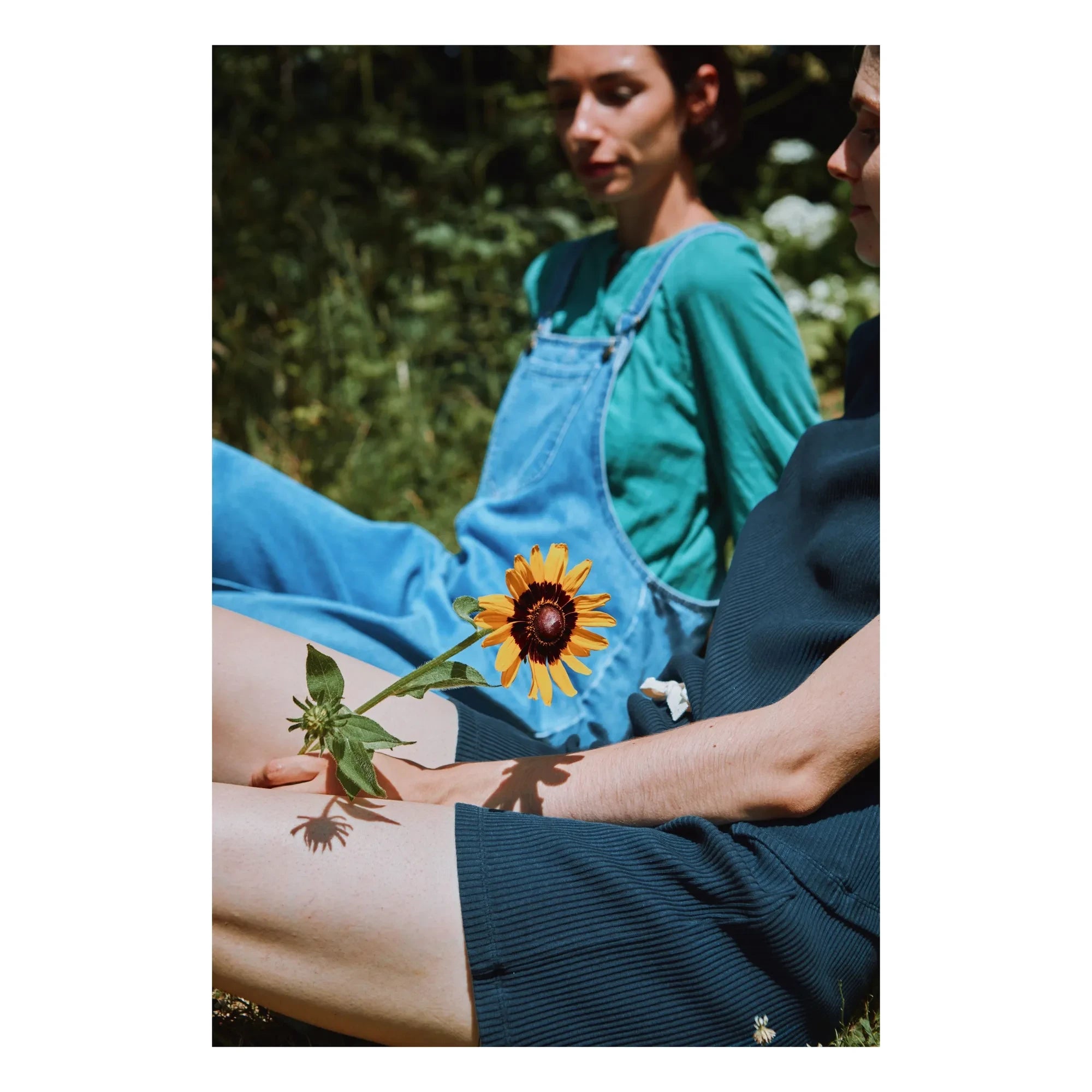 Poudre Organic - Pantalón corto Hydrangea | Azul marino