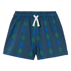 Tinycottons - Pantalones cortos de algodón orgánico Losange | Azul