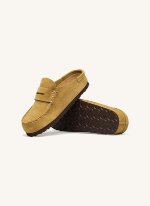 BIRKENSTOCK - Zuecos de ante Naples | Amarillo