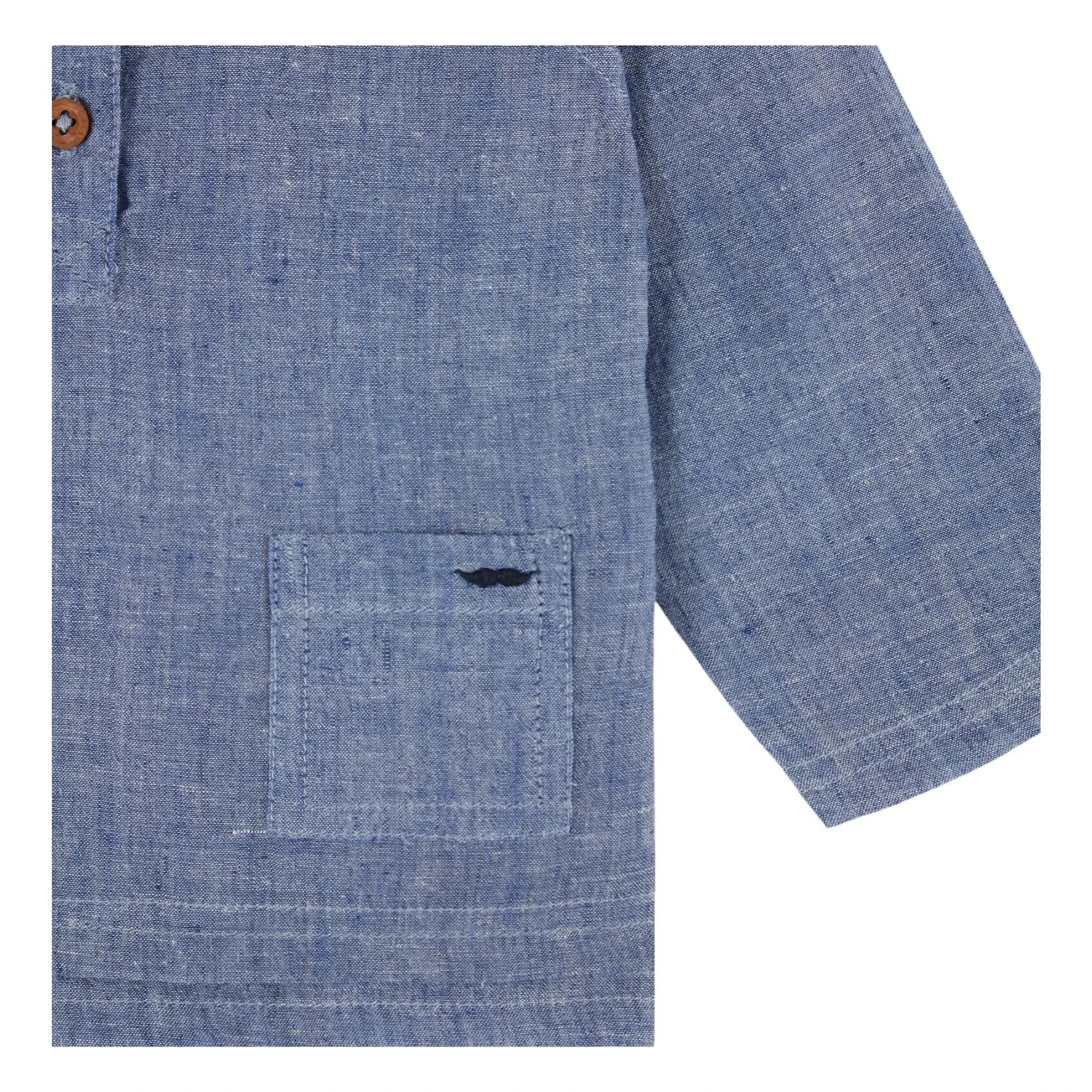 Emile et Ida - Jersey azul liso