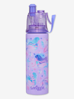 Smiggle - Botella de agua de acero inoxidable Aspire de 500 ml con pulverizador
