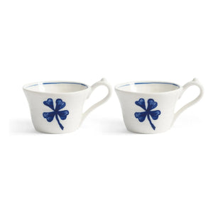 &Klevering - Tazas de porcelana Anouk - Juego de 2 | Azul