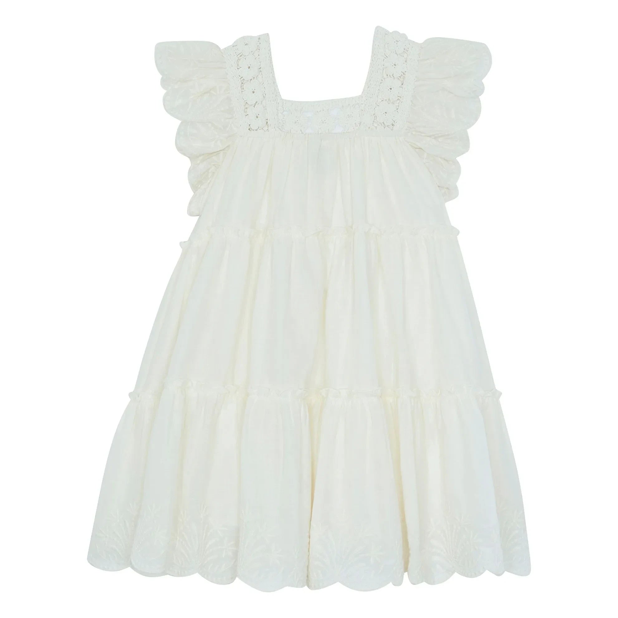 Bonton - Vestido de croché Nereide | Crudo