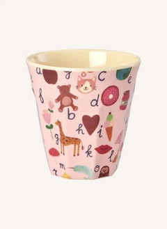 Arroz - Taza de Melamina ABC | Rosa Pálido